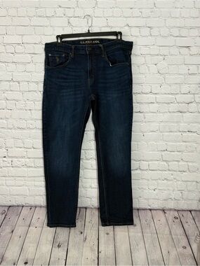 U.S. Polo Assn. Men's Deep Indigo Slim Straight Jeans